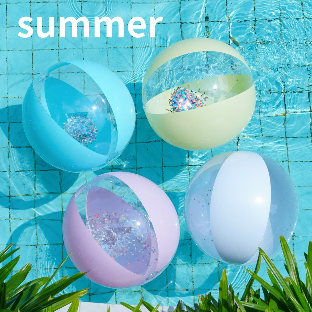 Glitter aufblasbarer Poolball Brehn