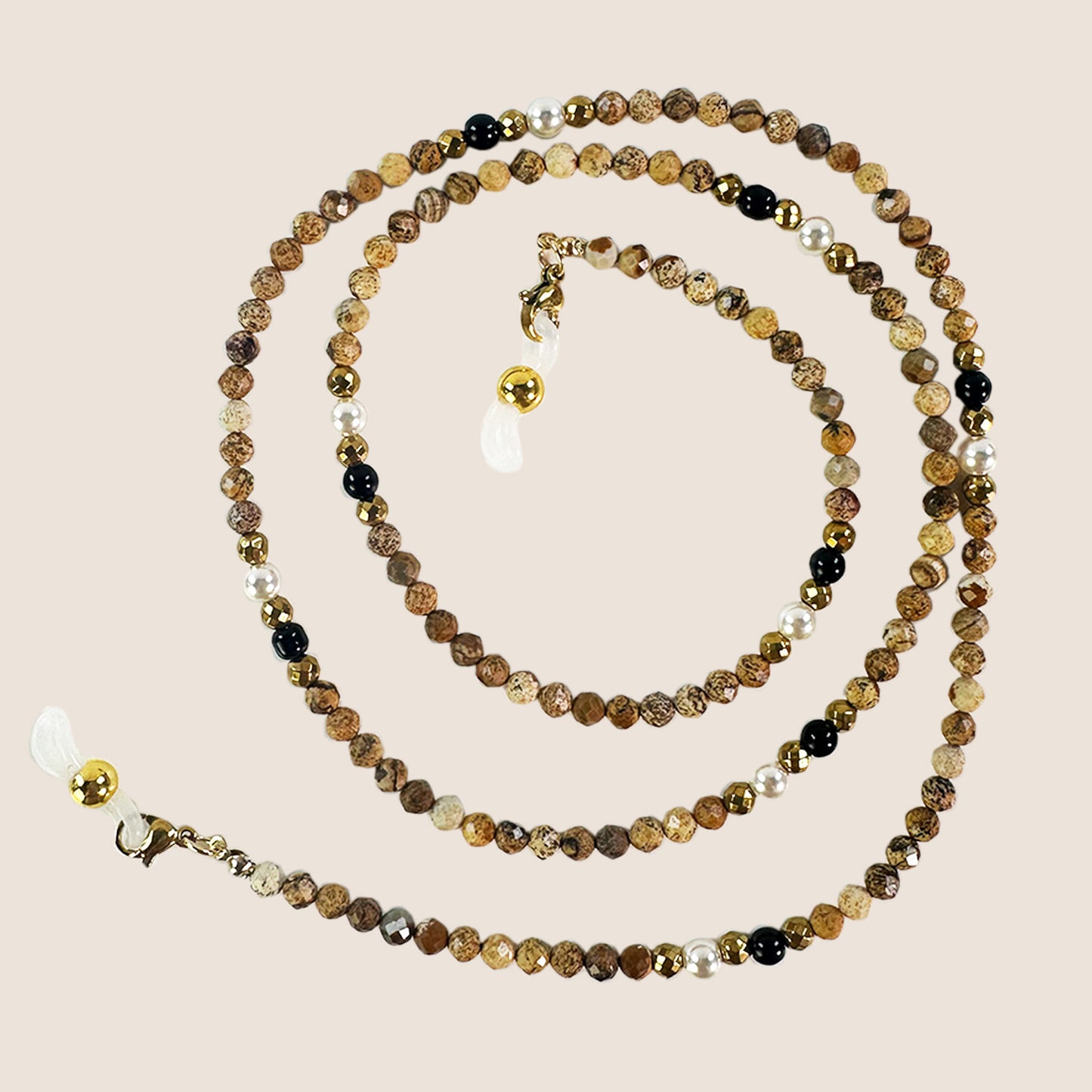 Artisan Perlen Brillen Kette Brehn