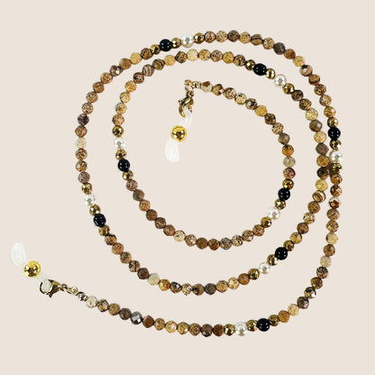 Artisan Perlen Brillenband Brehn
