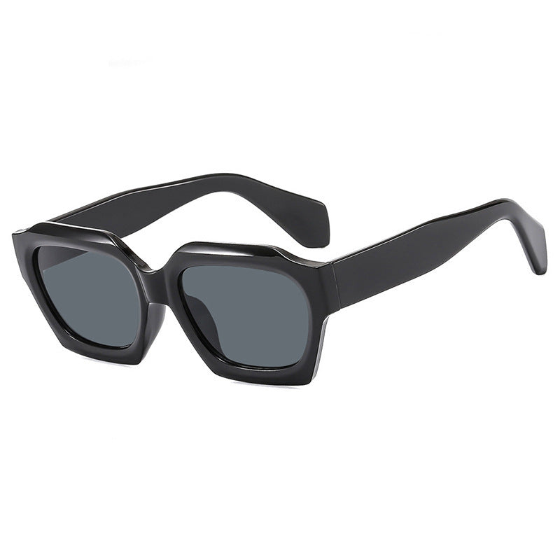 Damen trendige geometrische Sonnenbrille mit einzigartigem Design Brehn