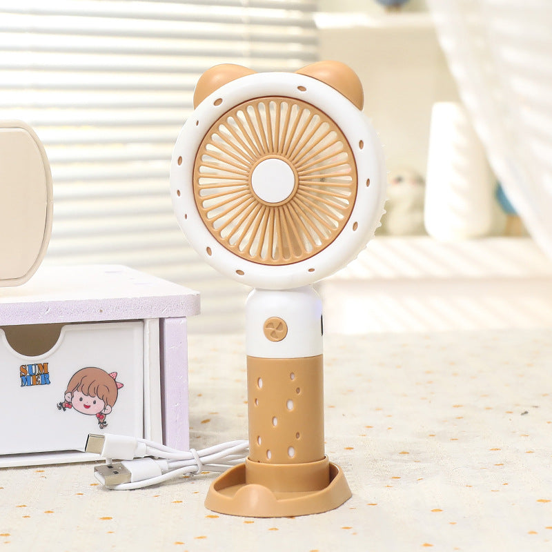 Damen Tragbarer Handventilator mit süßem Tierdesign Brehn