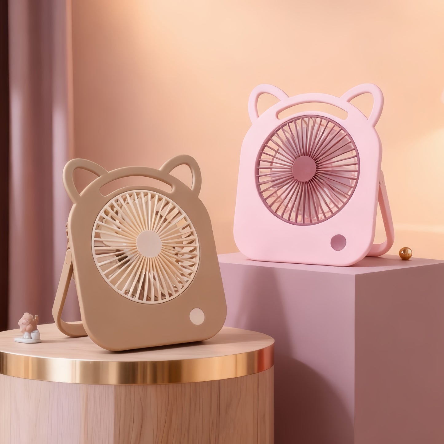 Damen tragbarer Mini-Handventilator mit tierischem Design Brehn