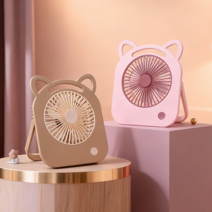 Damen tragbarer Mini-Lüfter im niedlichen Katzen-Design Brehn
