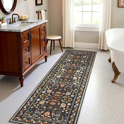 Vintage Floral Runner Teppich Brehn