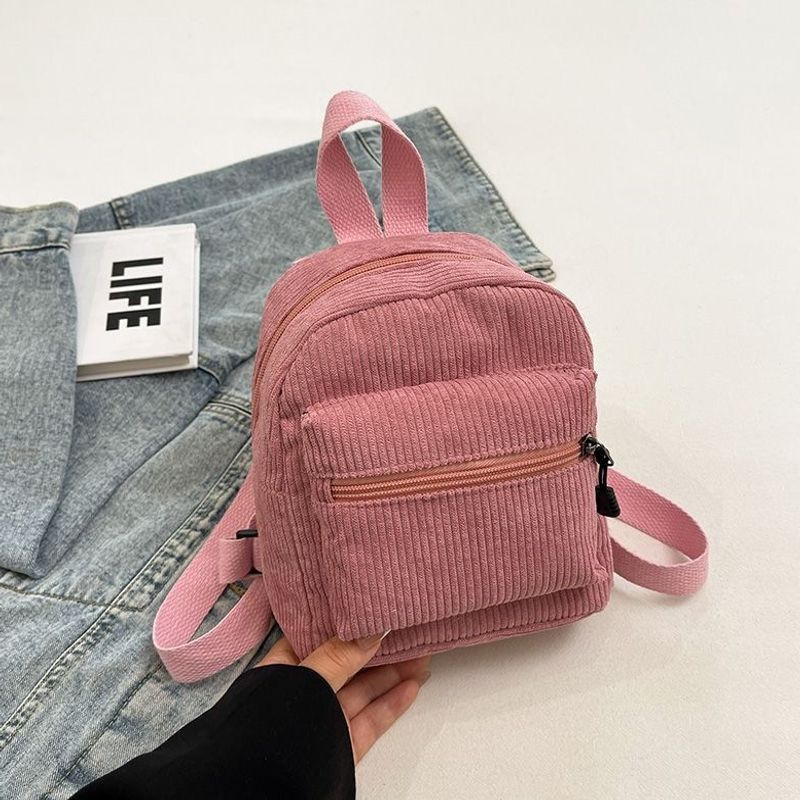 Kompakter Cord-Ripp- Mini-Rucksack Brehn