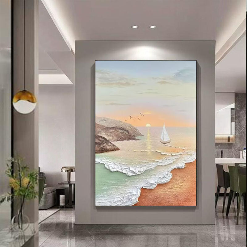 Szenische Seelandschaft Leinwand Kunstwerk