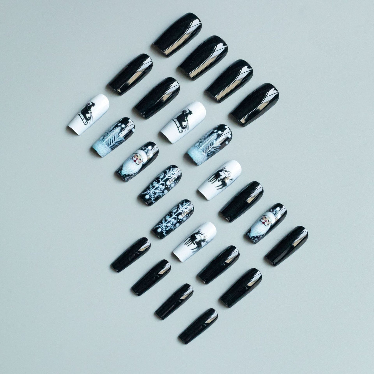Festliches Winter-Nagelkunst-Design-Kit