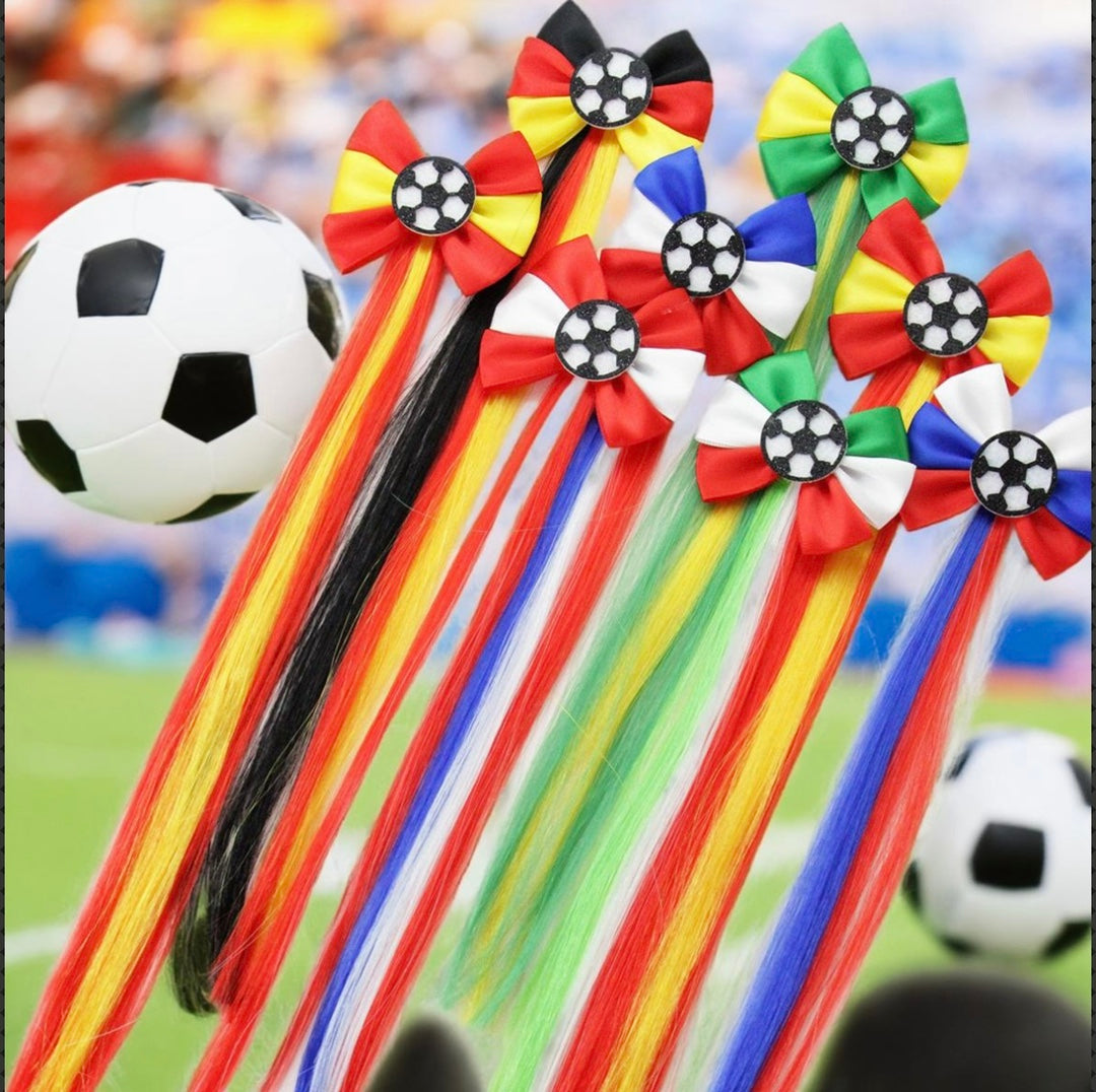Fußball-Themen-Haarbow-Clip Brehn
