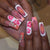 Künstlerisches 3D Floral Press-On Nagel Set Brehn