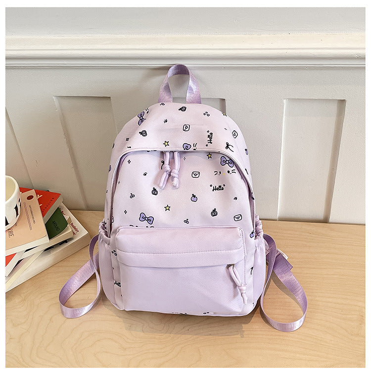Niedlicher Alltagsrucksack mit Aufgestickten Schleifen Brehn