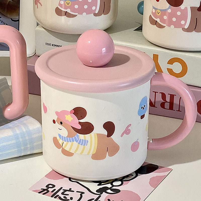 Kaffeebecher mit Verspieltem Hundemotiv Brehn