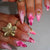 Elegante Blumen-Acryl-Nagelerweiterungen Brehn