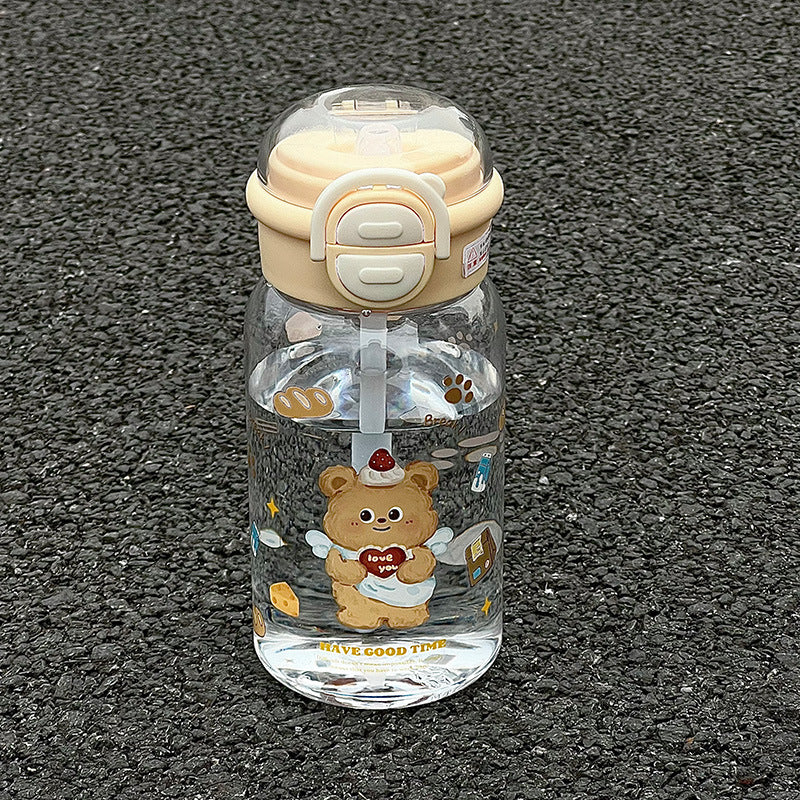Damen kinderfreundliche Trinkflasche mit lustigem Hundemotiv Brehn