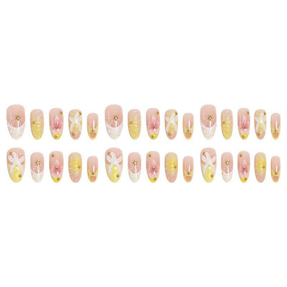 Dekorativer Press-On Nagelset Brehn