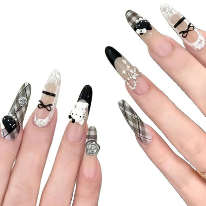 Kreatives Thematisches Press-On Nageldesign Brehn