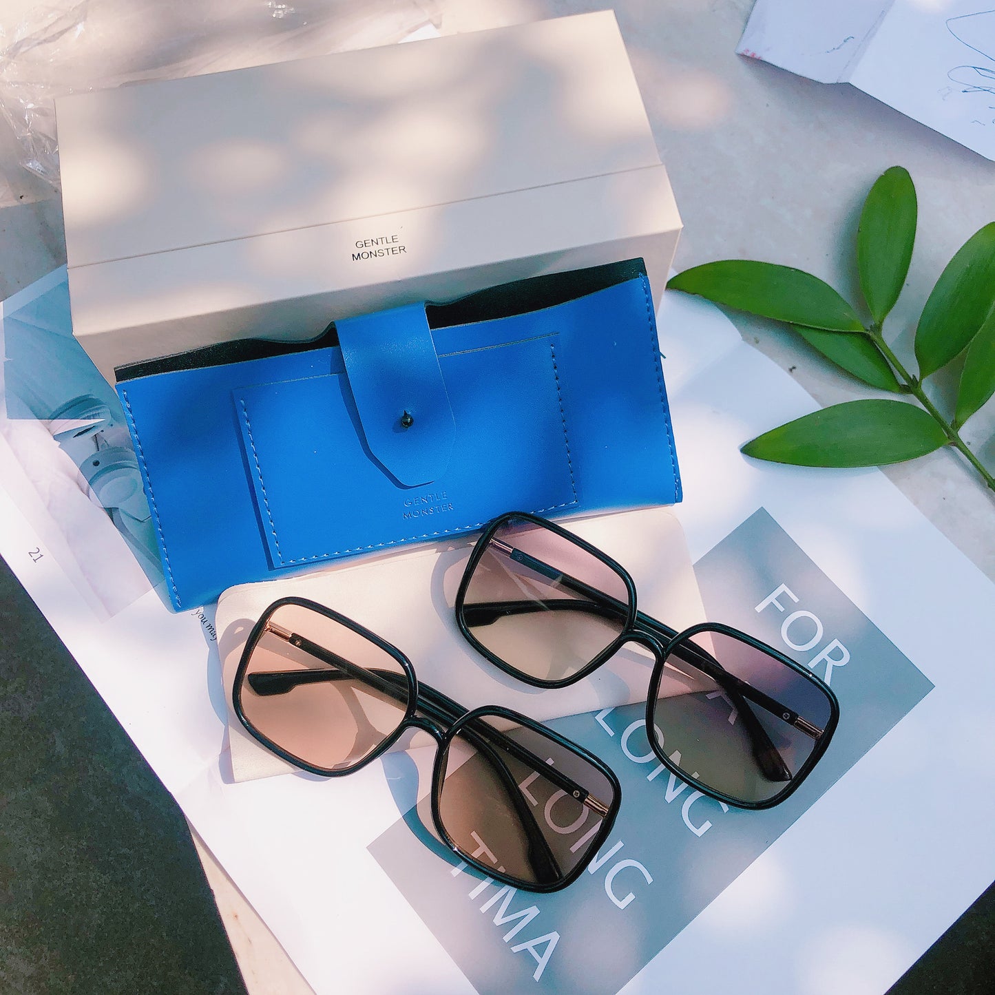 Modische Quadratische Sonnenbrille Brehn