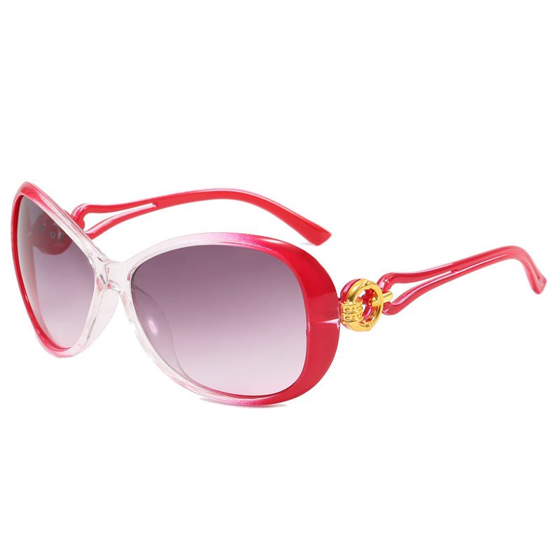Damen Modische Oversized-Sonnenbrille mit luxuriösen Akzenten Brehn