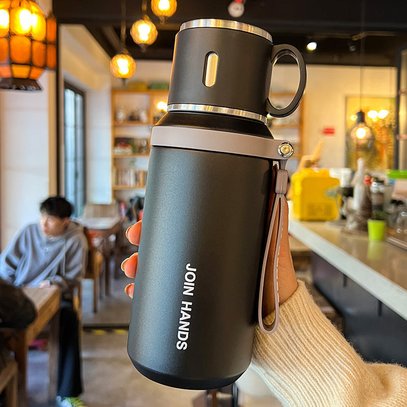 Damen Isolierte Trinkflasche mit Tragegriff Brehn