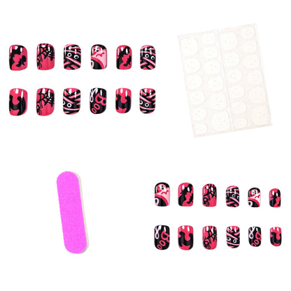Halloween-Themen Spinnen- und Gespenster-Nagelkunst-Set Brehn