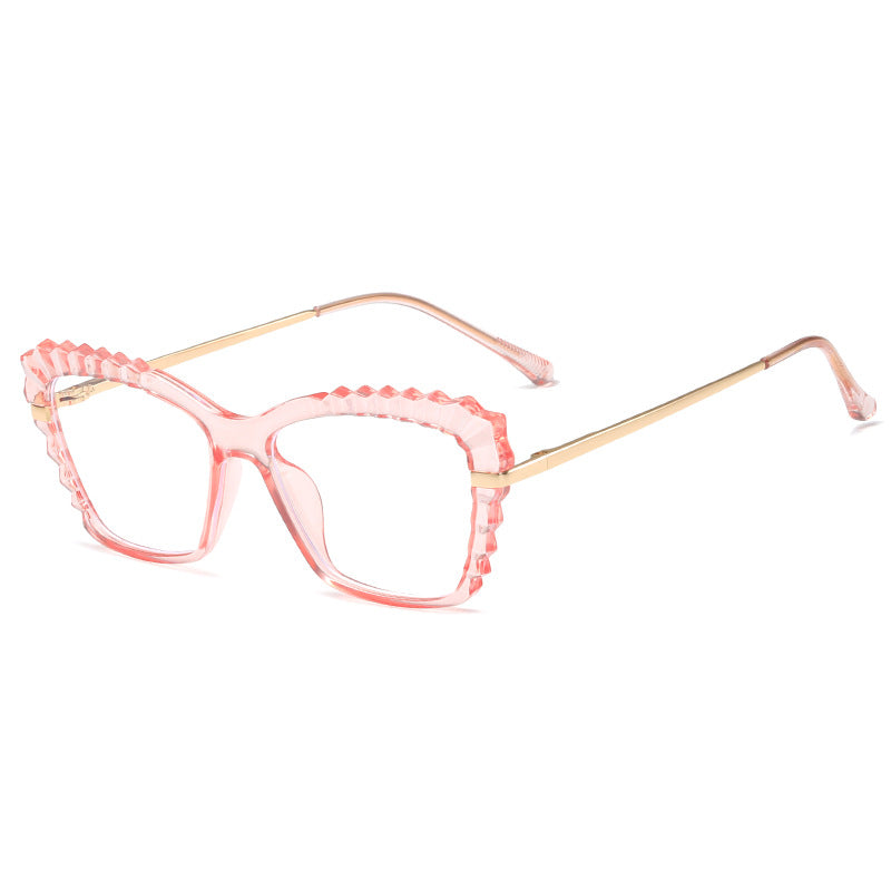 Damen oversized Brille mit einzigartigem Wellenranddesign Brehn