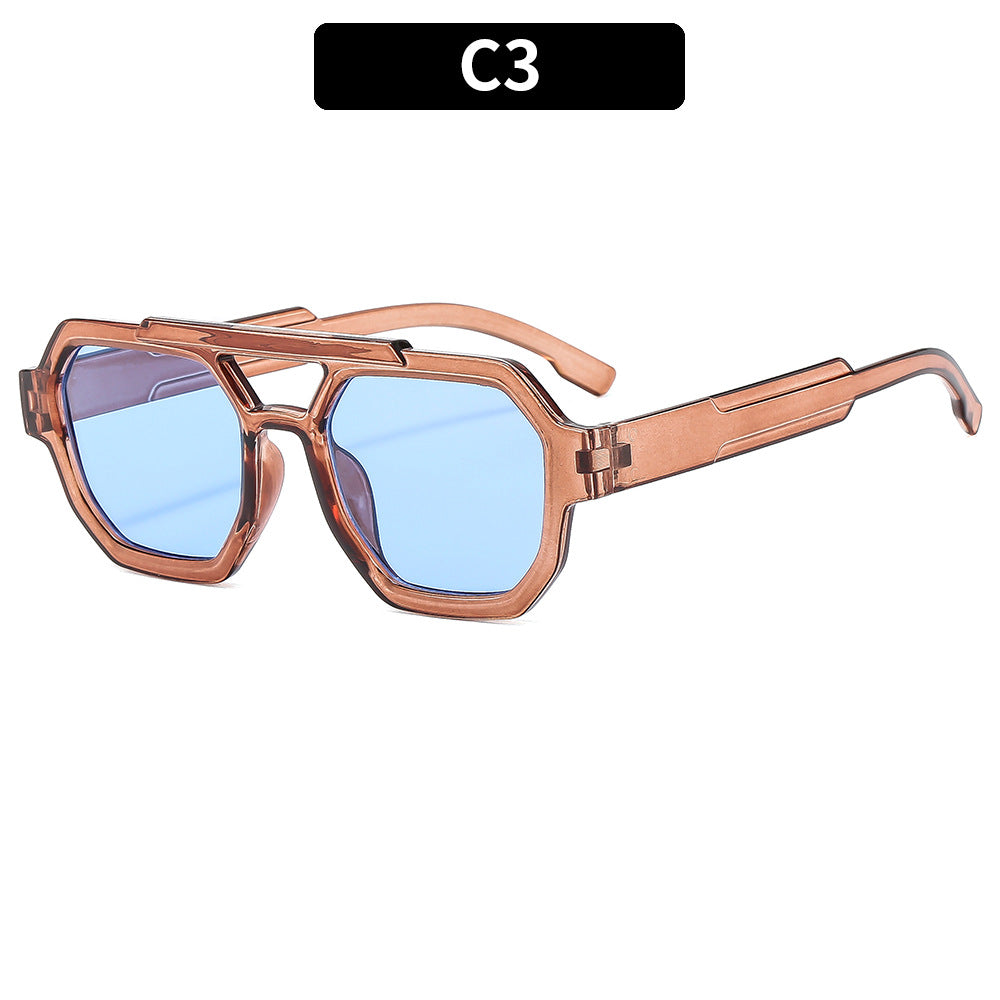 Geometrische Schild Sonnenbrille  1787663917