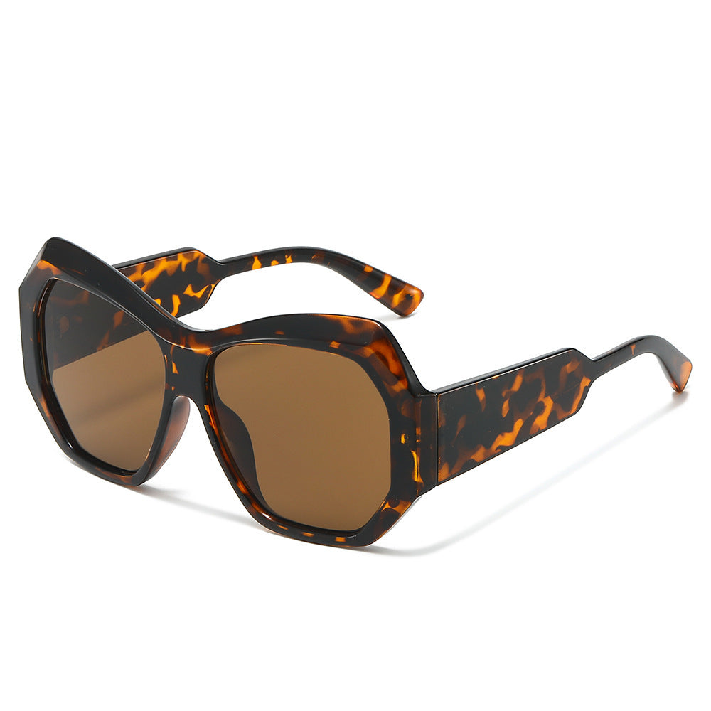 Statement Sechseckige Rahmen Sonnenbrille Brehn