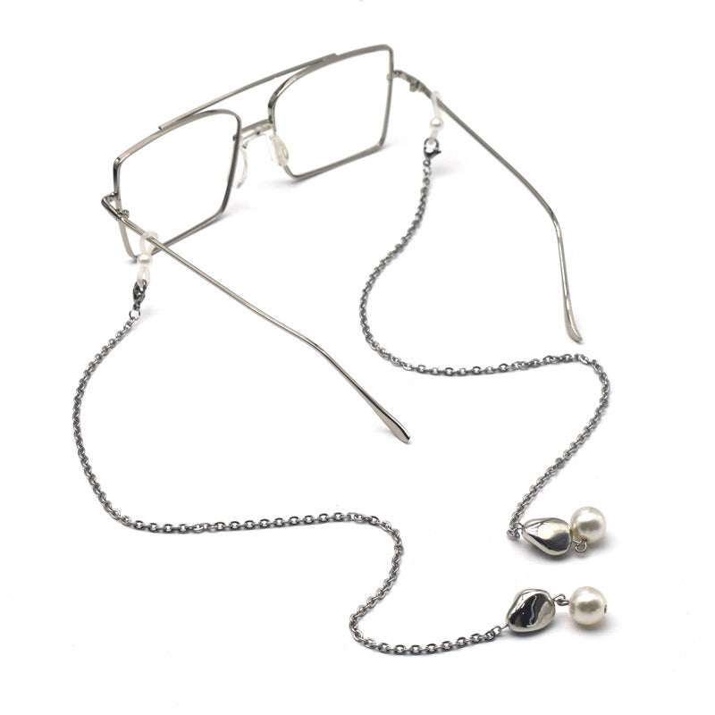 Elegante verstellbare Perlenkette Ohrringe Brehn