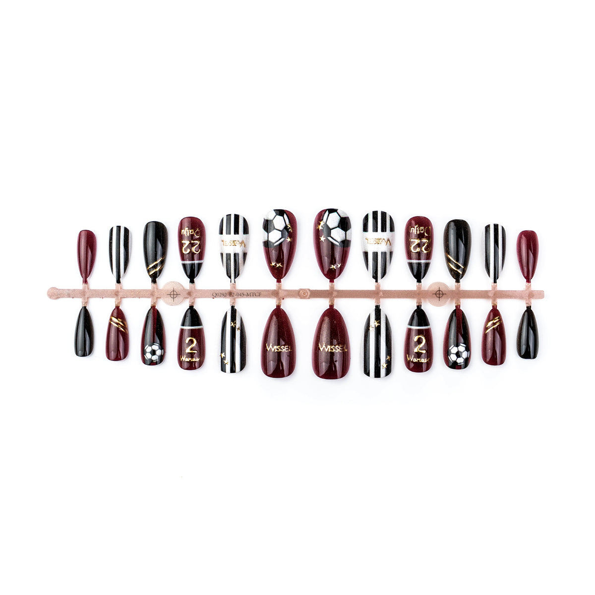 Sport-Themen Press-On Nail Art Set
