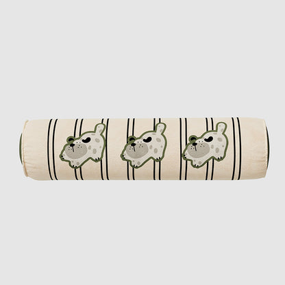 Plush Orthopedic Pet Bed Mat with Cartoon Dog Print
