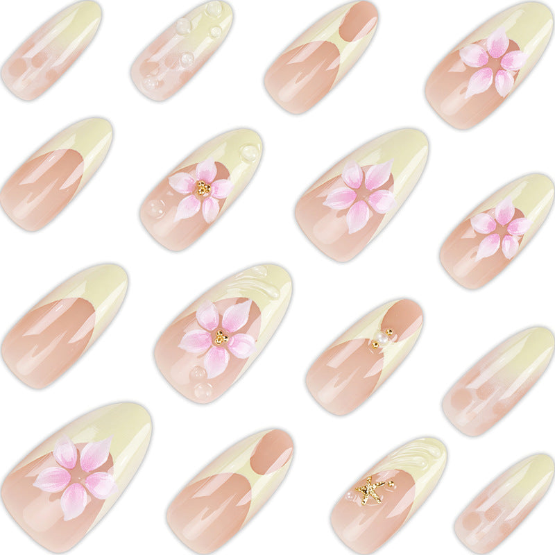 Blumen-Themen Press-On Nagelkunst Set Brehn