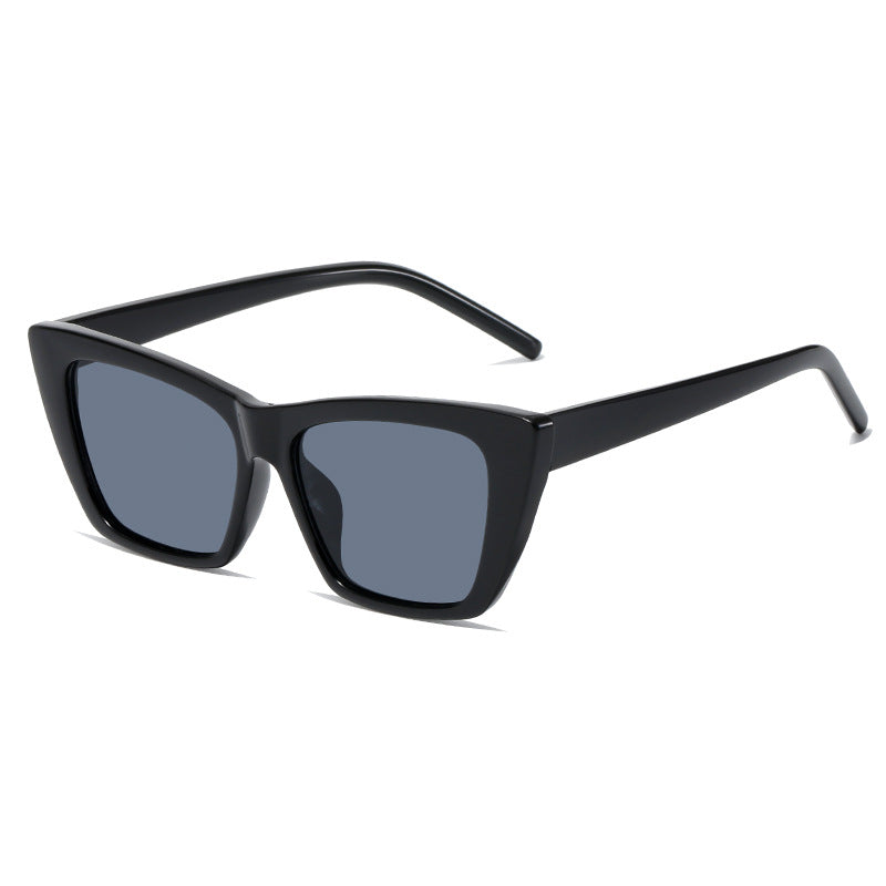 Damen trendige oversized Sonnenbrille mit innovativem transparentem Rahmen Brehn