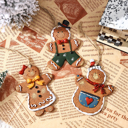 Dekorative Weihnachtsfigur im Lebkuchenmann-Design Brehn
