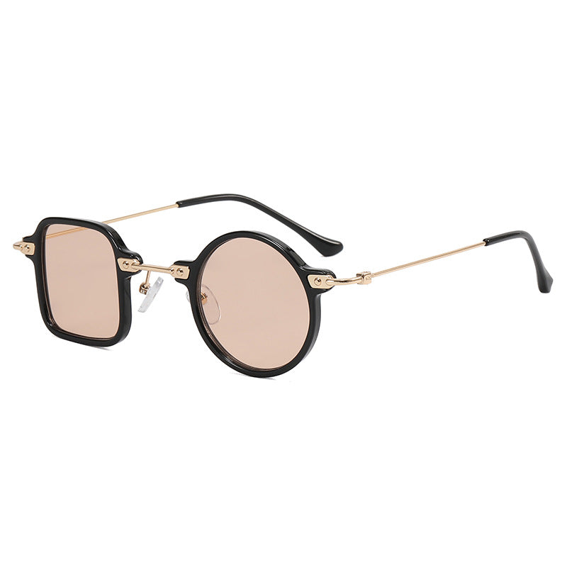 Damen elegante runde Hybridbrille mit quadratischem Design Brehn