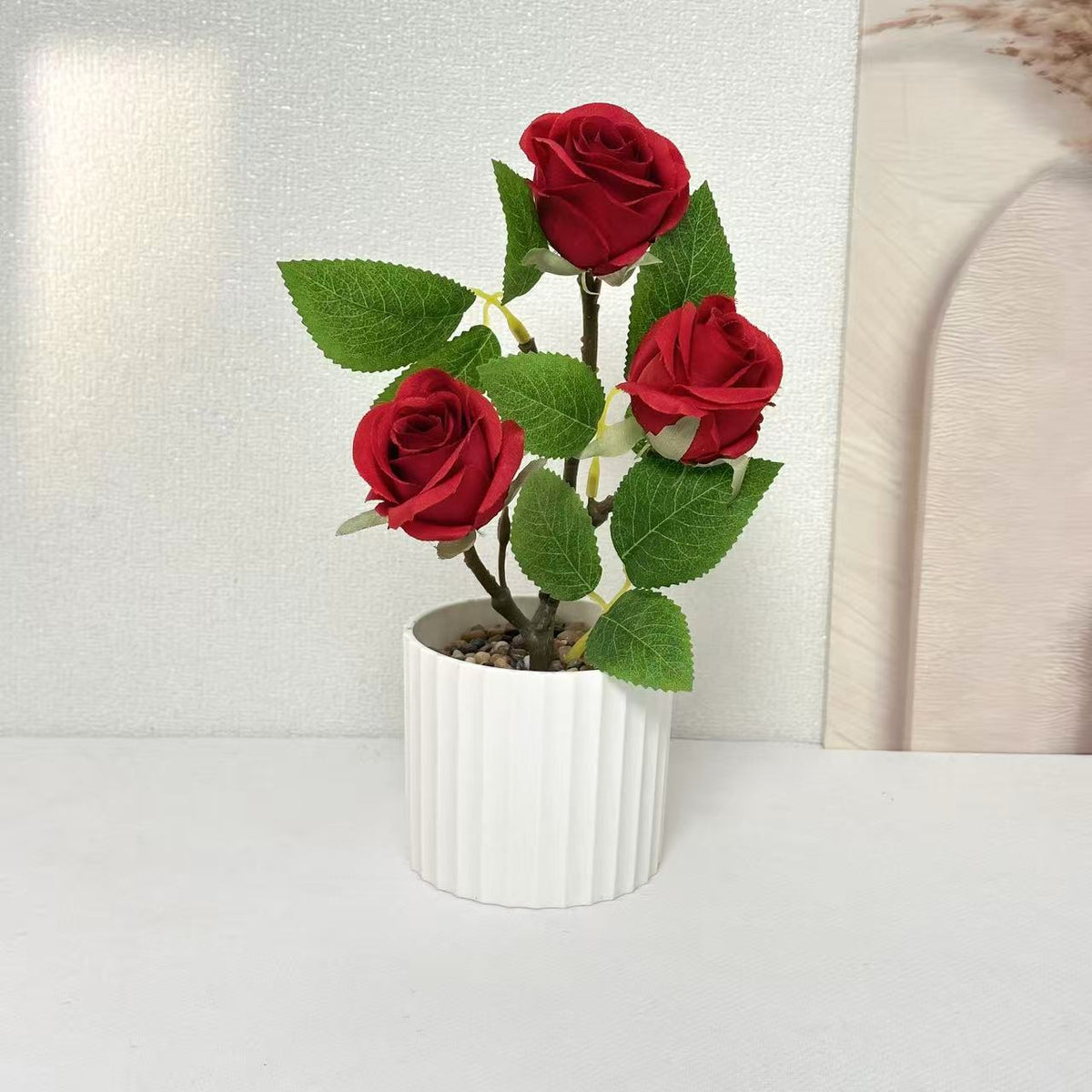 Realistische Künstliche Rosen Pflanzenarrangement