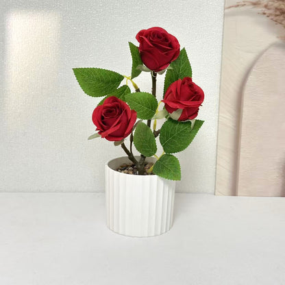 Realistische Künstliche Rosen Pflanzenarrangement