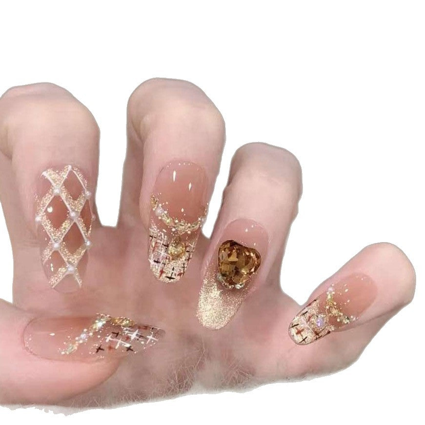 Luxuriöse dekorative Press-On Nagelerweiterungen Brehn