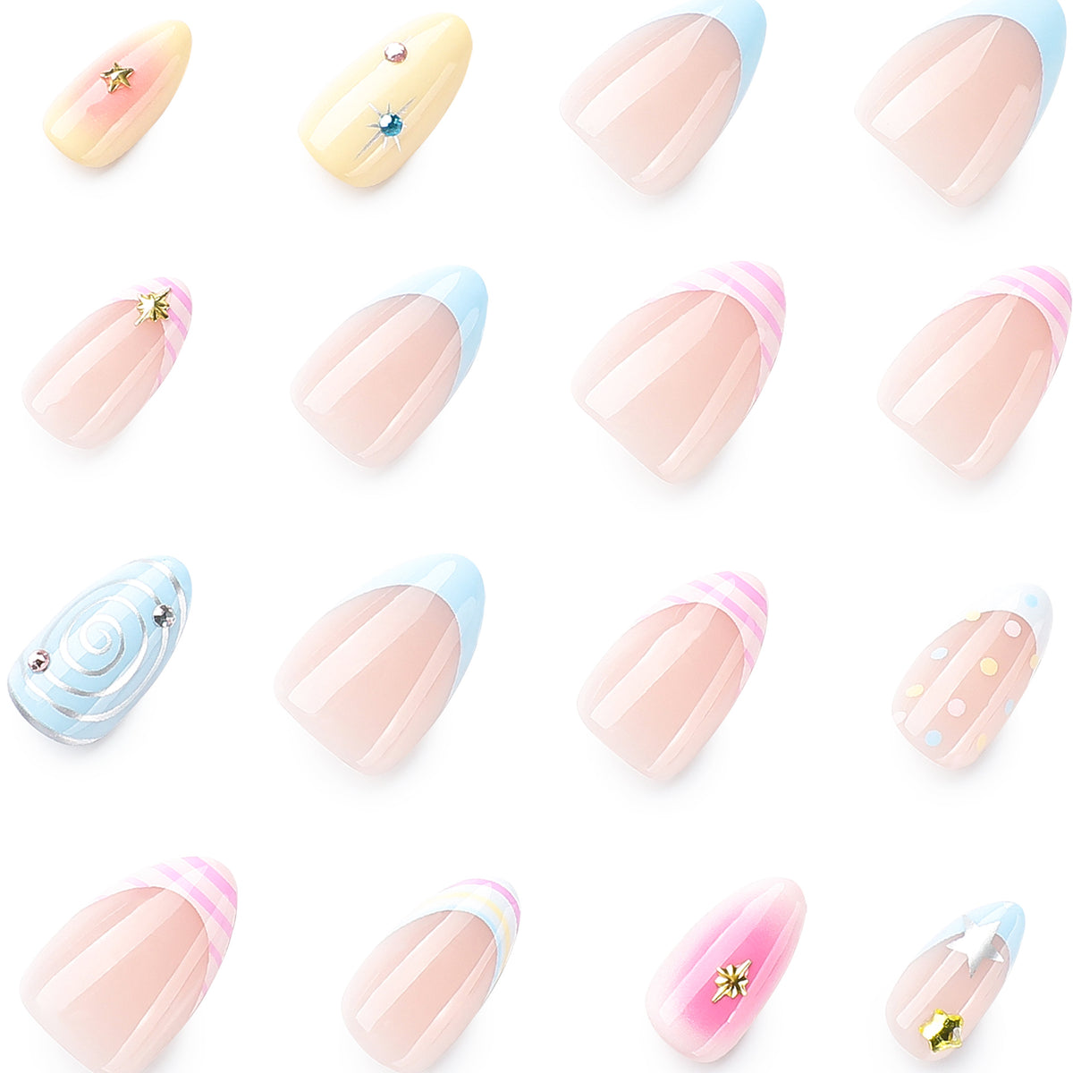 Kunstvolle Nagelkunst mit bunten Designs Brehn
