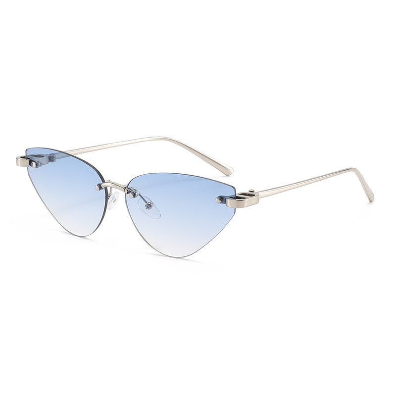 Damen elegante Cat-Eye Sonnenbrille mit ultraleichtem Metallrahmen Brehn