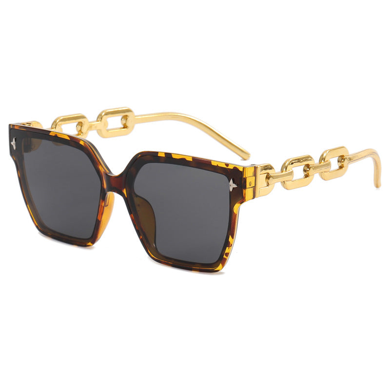 Damen modische quadratische Sonnenbrille mit luxuriösen Akzenten Brehn