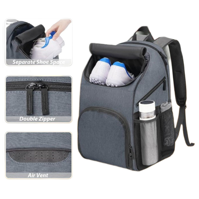 Sport-Rucksack mit Fächern Für Schuhe und Wasserflasche Brehn
