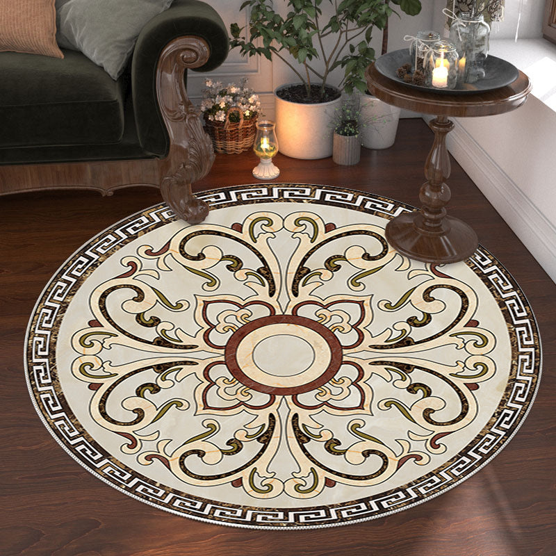 Eleganter runder Teppich