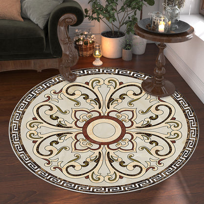 Eleganter runder Teppich
