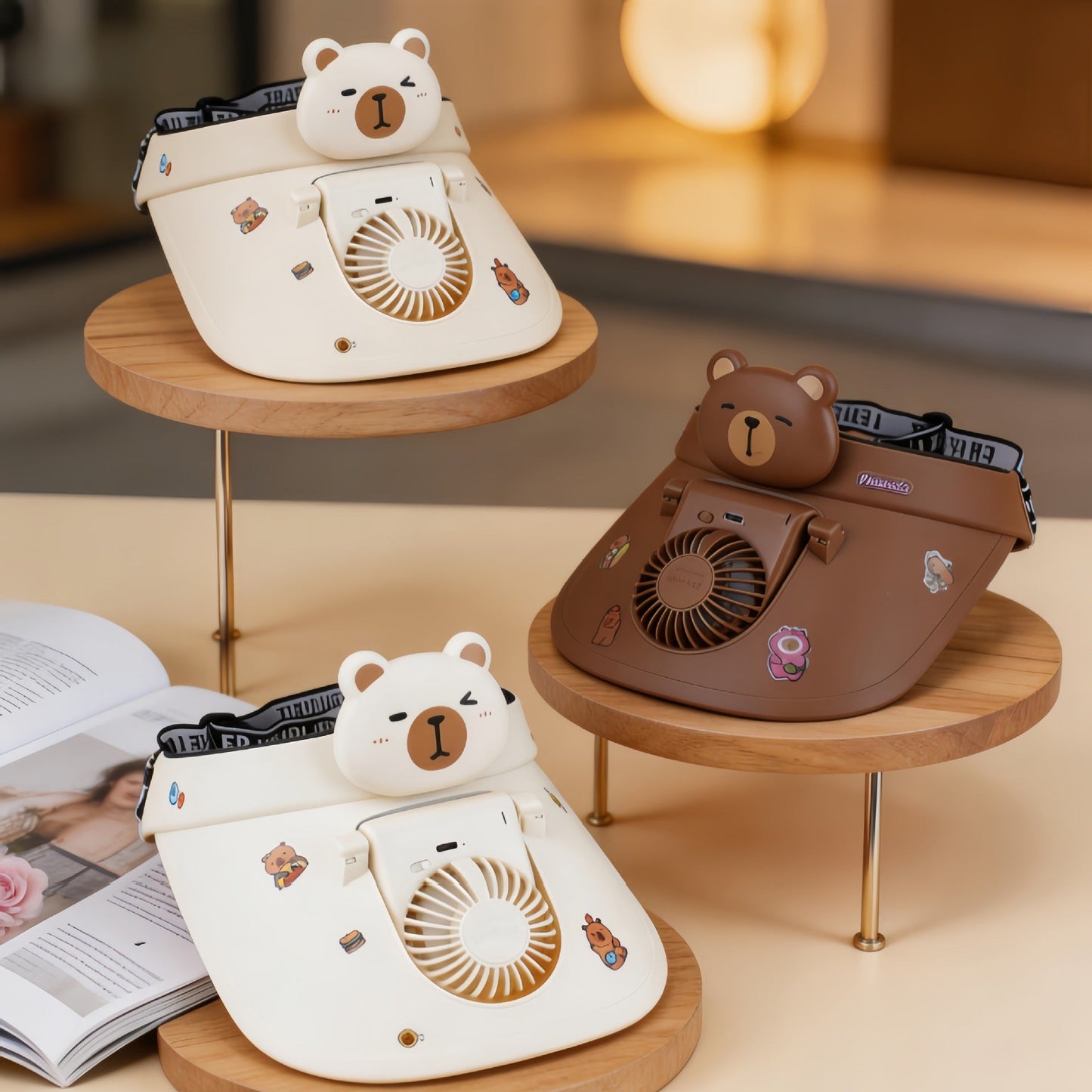 Frauen Tragbarer Handventilator mit Panda-Design Brehn