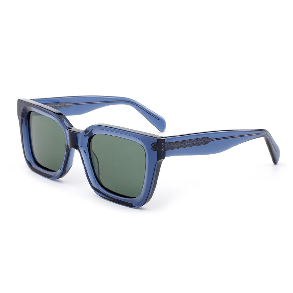 Damen stylische quadratische Sonnenbrille mit breitem Rahmen und UV-Schutz Brehn