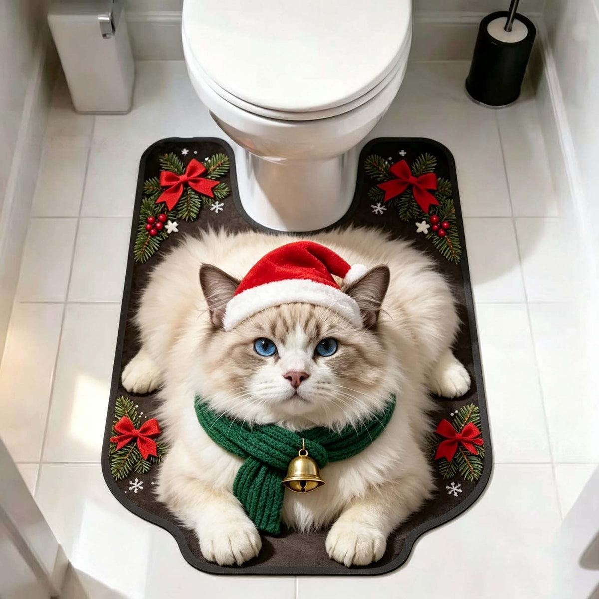 Urlaubs Katze-Themen Badezimmermatte