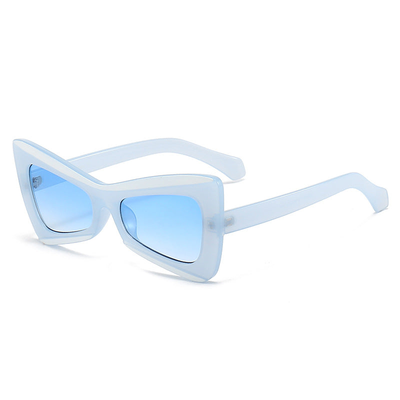 Damen Modische Cat-Eye-Sonnenbrille mit breitem Rahmen Brehn