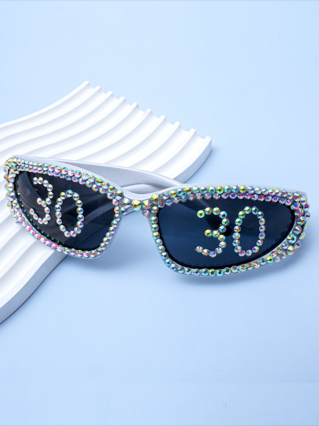 Statement Swarovski-Kristall verzierte Sonnenbrille Brehn