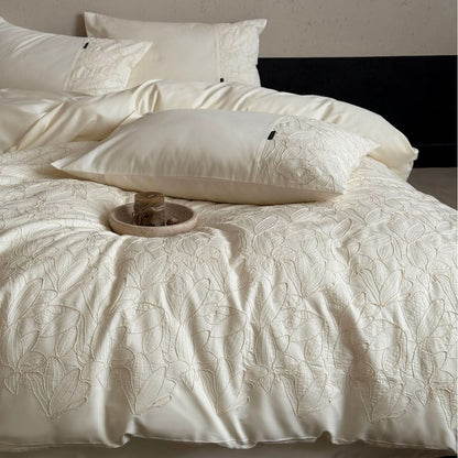 Gestepptes Matelassé Bettbezugset mit wendbarem Satinrücken