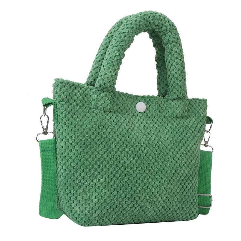 Stylische weiche Stoffhandtasche