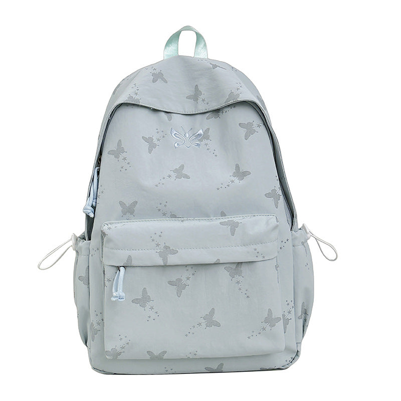 Butterfly-Print Leichter Rucksack